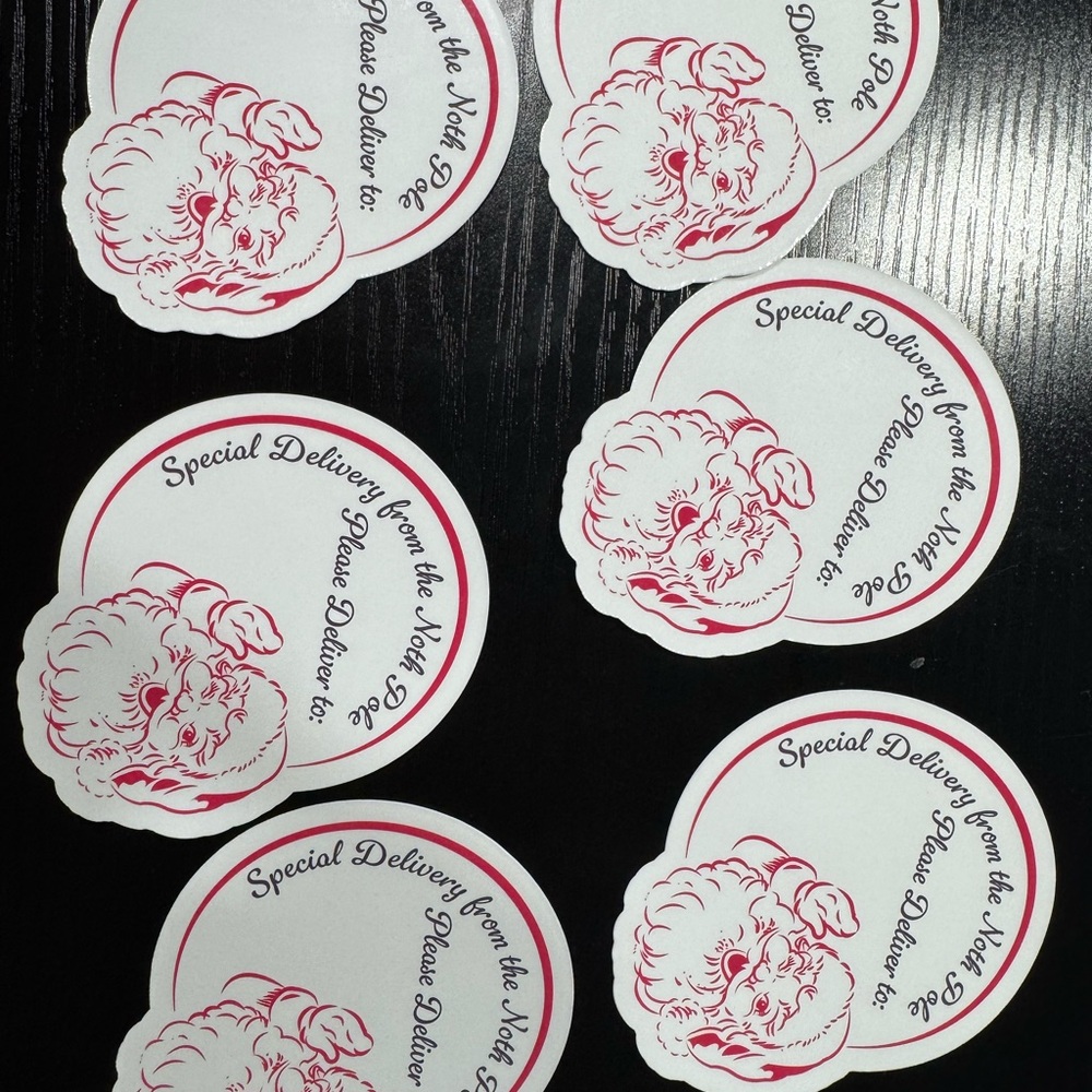 Santa Claus Special Delivery Stickers